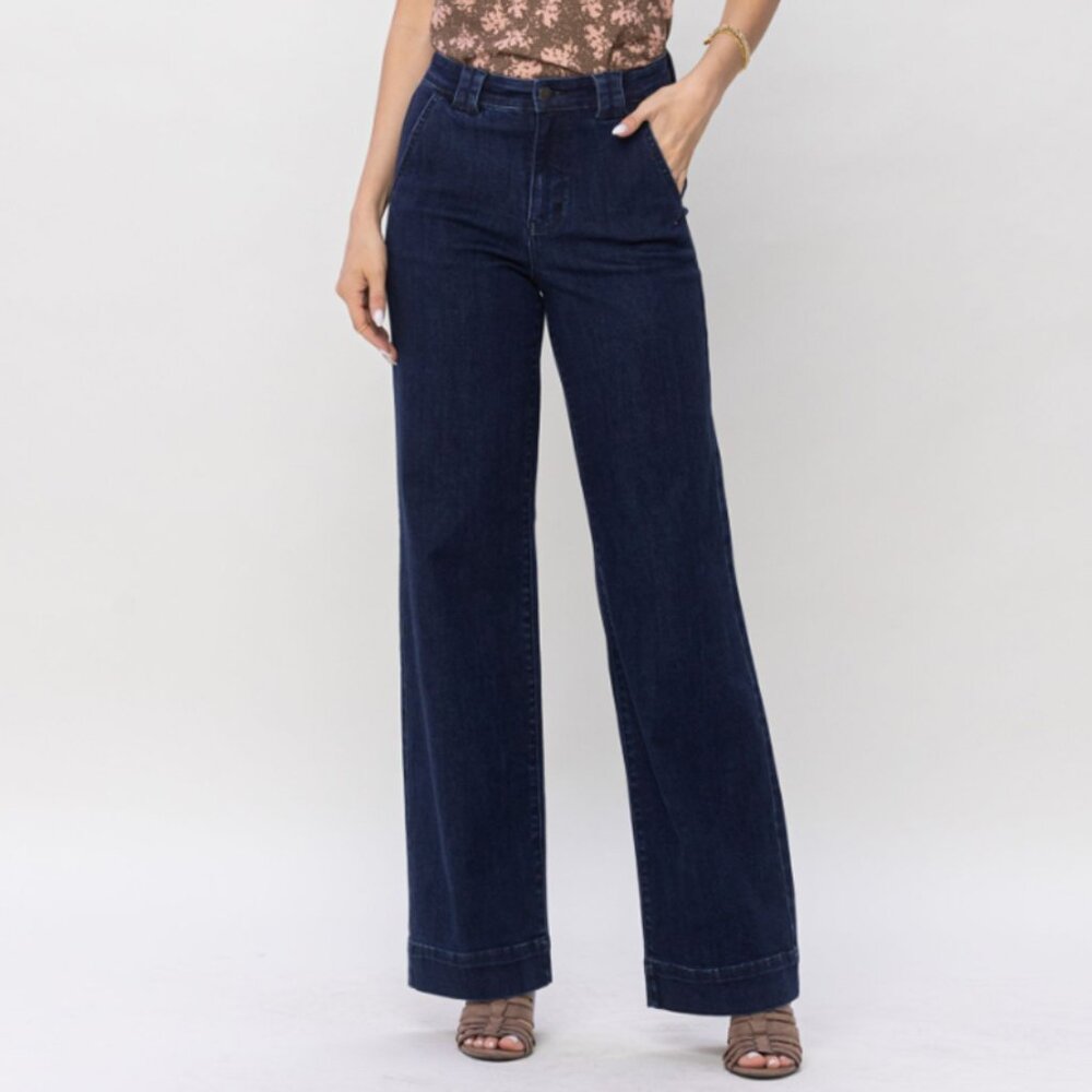 Judy Blue Trouser Wide Leg Jeans